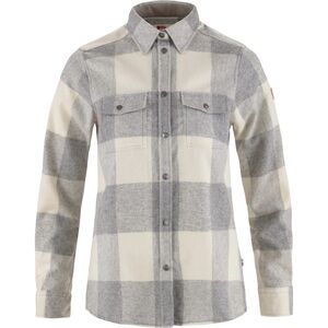 Fjallraven women's Canada shirt size small grey and white